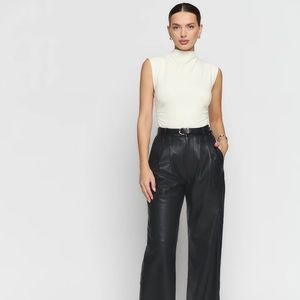 NWT Reformation Lindy Knit Top Ivory XS